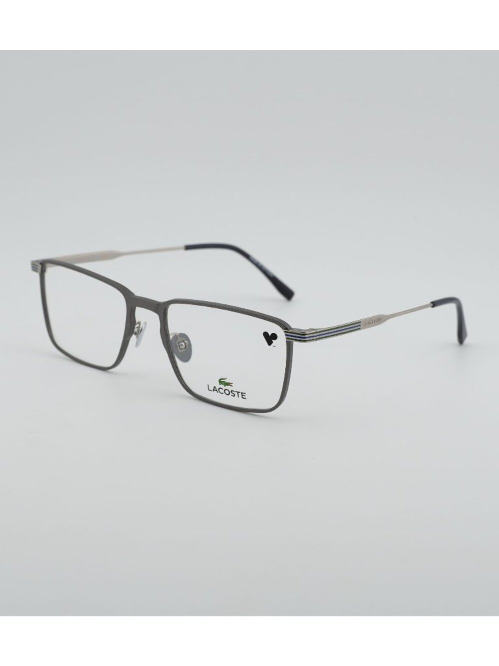 Lacoste L2285E N 029 Eyeglasses Ruthenium 54mm Rectangle Frame